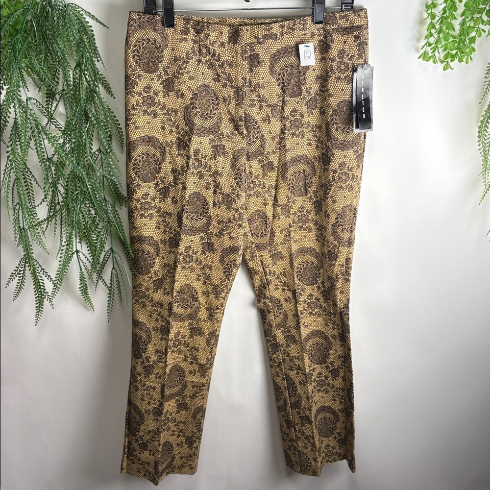 Brown Patterned Trousers